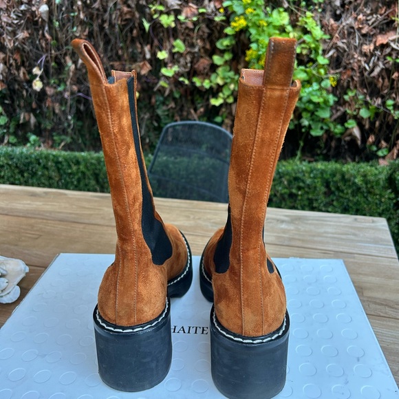 KHAITE Suede Leather Boot - Picture 11 of 15
